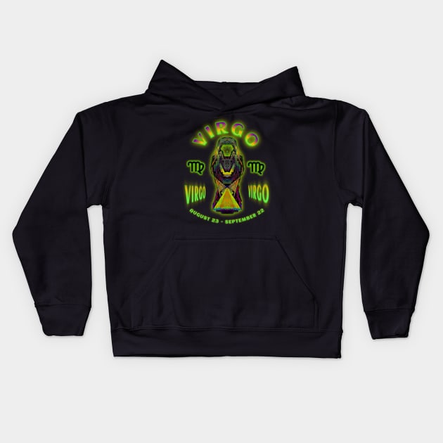 Virgo 5a Black Kids Hoodie by Boogie 72